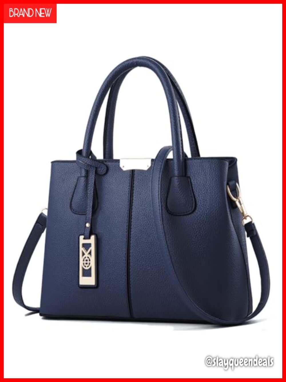 Leather Crossbody Tote Satchel Shoulder Bag Faux Leather Handbag